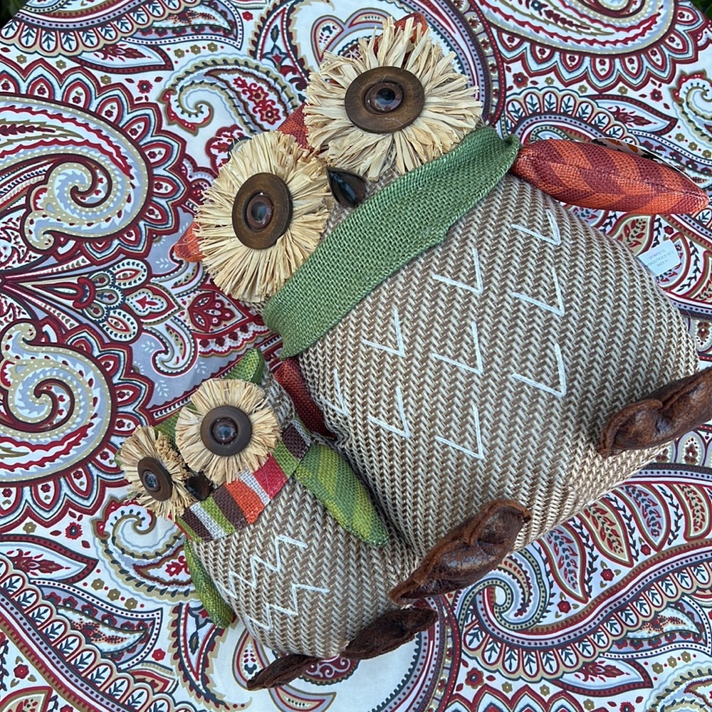 🍁 New Owl Family Fall Accent / Door Stopper 🍁 - Picture 11 of 17